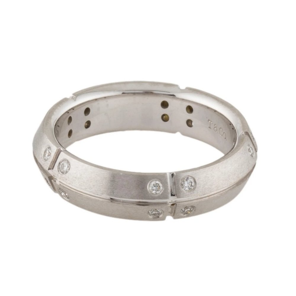 Auth Tiffany & Co. Streamerica Diamond Ring